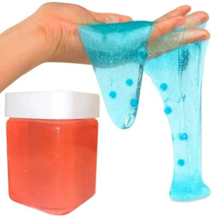 Slime Brokatowy Masa Plastyczna Rociągliwa Glutek