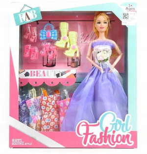 Lalka Z Ubrankami Szafa Garderoba Buty +akcesoria