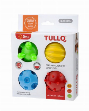 Piłki Sensoryczne 4szt. Tullo 459
