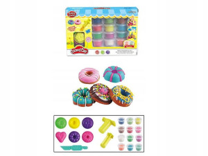 Masa Plastyczna Play Zestaw Foremki Donuty 12 Kol