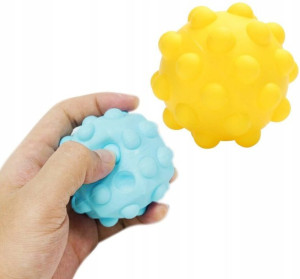 Piłka Antystresowa Push Bubble Pop It Ball Świeci