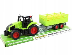 Duży Traktor + Maszyny 38cm Napęd Ruchome Części