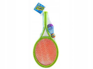 Badminton Zestaw Rakietki Plażowe Paletki Lotka