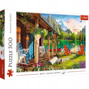 Puzzle 500el. Domek W Górach Trefl 37408