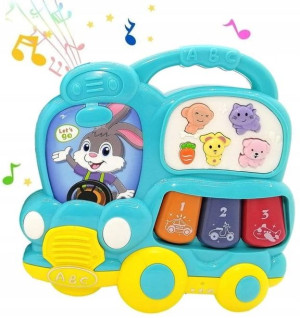 Interaktywne Pianinko Autko Organki Z Dźwiękiem