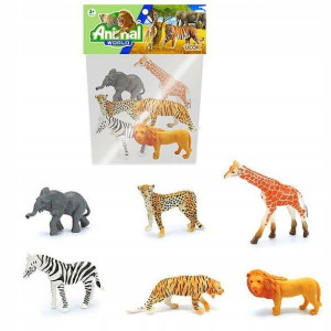 Zwierzęta Dzikie Zestaw Różne Figurki Safari 6 Szt
