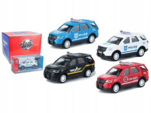 Auto Służby 15cm Resorak Metal Straż Policja