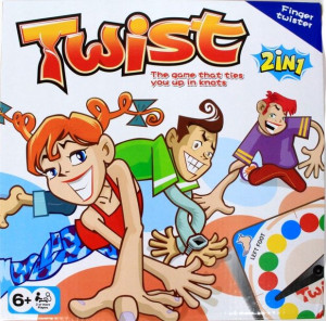 Gra twister twist 2w1 zręcznościowa mata +Finger