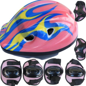 Kask+ochraniacze Dla Dzieci Na Rower Rolki Na Głow