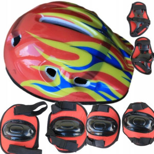 Kask+ochraniacze Dla Dzieci Na Rower Rolki Na Głow