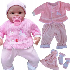 Ubranko Dla Lalki Bobas 45cm Pajacyk Śpioszki Body