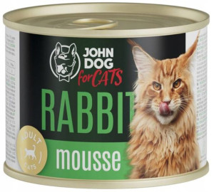 John Dog for Cats | Adult | Królik mus 200g
