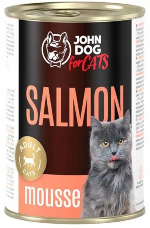 John Dog for Cats | Adult | Łosoś mus 400g