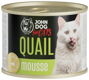 John Dog for Cats | Adult | Mousse Przepiórka 200g