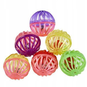 Plastikowa piłeczka z dzwoneczkiem | 3,8cm - 1 szt