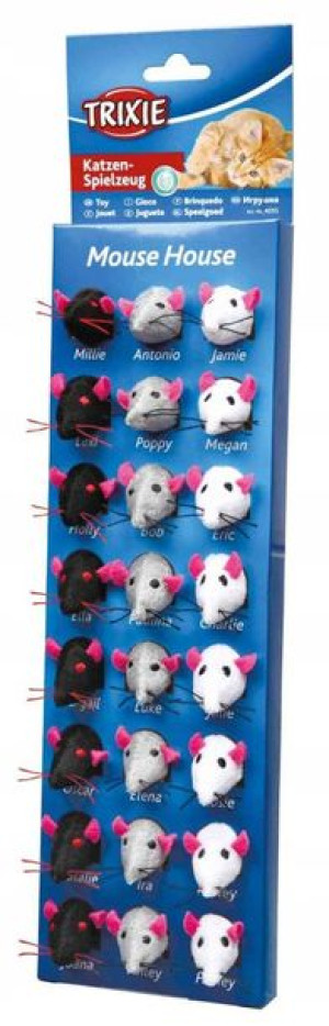 Trixie | Mouse House | Parada myszek 5cm 24 szt.