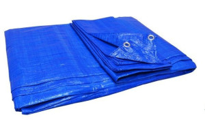 Plandeka Niebieska 15x20 M Ochronna Budowlana 50g