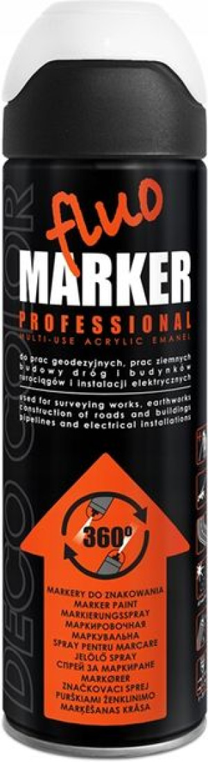 Lakier Fluomarker Biały 500ml Do Znakowania