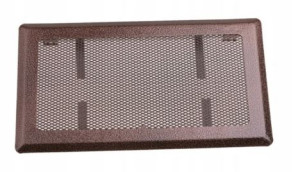 Kratka Wentylacyjna Kominowa 16x45 Metal Miedź