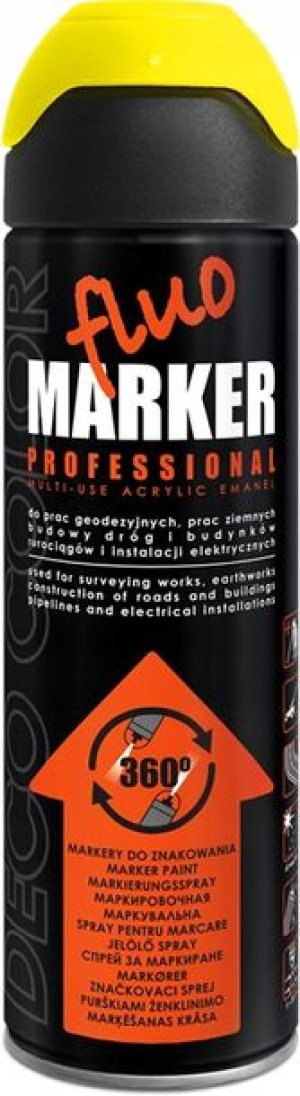 Lakier Fluomarker Żółty 500ml Do Znakowania