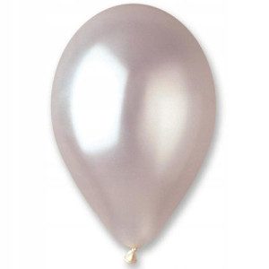 Balony klasyczne lateks błyszczące PERŁOWO BIAŁE