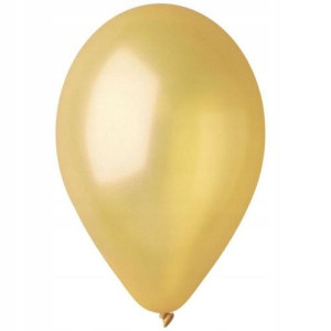 Balony klasyczne lateksowe błyszczące ZŁOTE DORATO