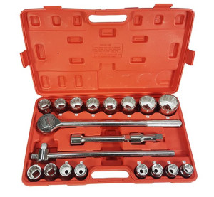 Klucze Nasadowe 3/4'' 12-kątne 21el. 19-50mm Tir