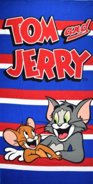 Ręcznik Kąpielowy Plażowy TOM I JERRY 70x140
