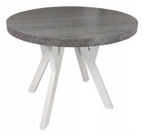 Stół okrągły MK3 beton jasny rozkładany 100/200