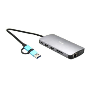 HUB USB i-Tec CANANOTDOCKPD Srebrzysty