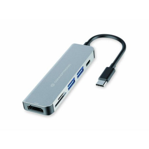 HUB USB Conceptronic Szary 6 w 1