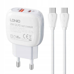 SZYBKA Ładowarka Sieciowa USB USB-C 20W +kabel USB