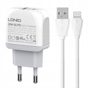 SZYBKA Ładowarka Sieciowa USB USB-C 20W +kabel USB