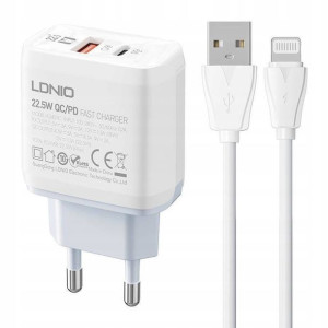 SZYBKA Ładowarka Sieciowa USB USB-C 22,5W +kabel
