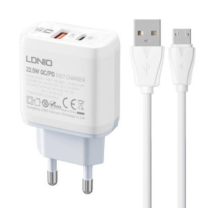 SZYBKA Ładowarka Sieciowa USB USB-C 22,5W +kabel