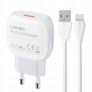 SZYBKA Ładowarka Sieciowa USB 18W +KABEL DO IPHONE
