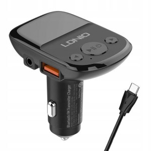 LDNIO Transmiter FM Bluetooth 2USB AUX Kabel USB-C