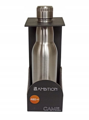AMBITION CAMEL butelka termiczna srebrna 480 ml