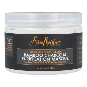 Maska do Włosów African Black Soap Bamboo Charcoal Shea Moisture (340 g)