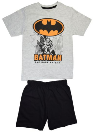 Piżama BATMAN Krótki Rękaw 110 szara 5+