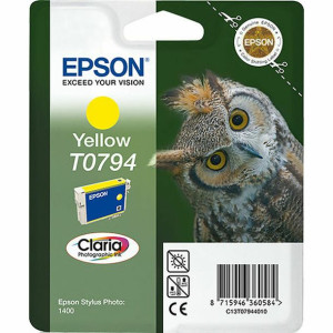 Oryginalny Wkład Atramentowy Epson T0794 Żółty