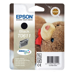 Oryginalny Wkład Atramentowy Epson T0611 Czarny