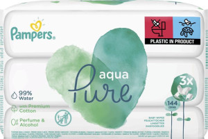 Chusteczki nawilżane Pampers Aqua Pure 18 x 48 szt.