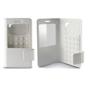 Case Folio na telefon komórkowy KSIX 4,5" Biały Uniwersalny