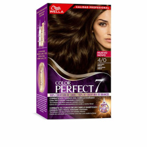 Trwała Koloryzacja Wella Color Perfect 7 Nº 4/0 Włosy Siwe 60 ml Średni Kas