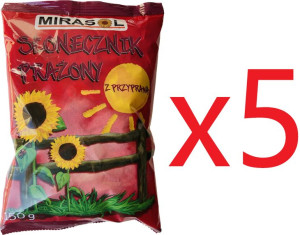 5szt. - Słonecznik prażony z przyprawami 150g MIRASOL