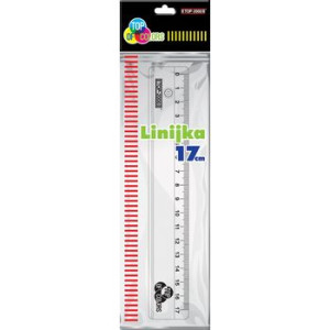 Linijka przezroczysta 17 cm Top-2000