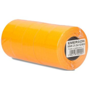 Etykieta do metkownic MHK jednorzędowa pomarańczowa 22x12mm, nawój 800, zgr