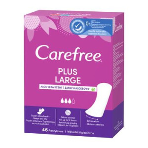 Carefree Plus Large Aloe, wkładki higieniczne 46 szt.