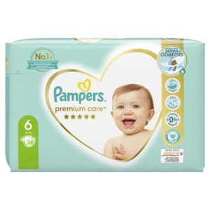 Pampers Pieluchy Premium Care, Rozmiar 6, 38 pieluch, 13kg+